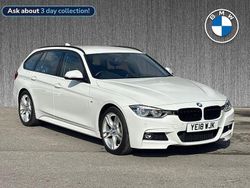White Used 2018 BMW 320 M Sport Estate | £17,829 (Good price)