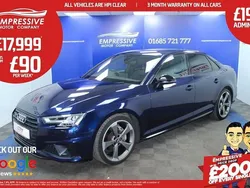 Blue Used 2019 Audi A4 Black Edition Sedan | £17,999 (Fair price)