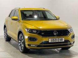 Yellow Used 2021 VW T-Roc R-line SUV | £17,999 (Good price)