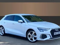 White Used 2023 Audi A3 S-Line Hatchback | £20,050 (Fair price)