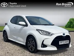 White Used 2022 Toyota Yaris Hybrid Design Hatchback | £16,800 (Fair price)