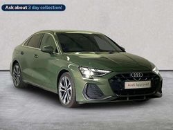 Green Used 2025 Audi A3 S-Line Sedan | £29,901 (A bit pricey)