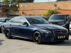 Blue Used 2019 Mercedes E220 AMG line Sedan | £17,240 (Fair price)