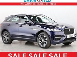 Blue Used 2019 Jaguar F-Pace R-Sport SUV | £20,980 (Fair price)