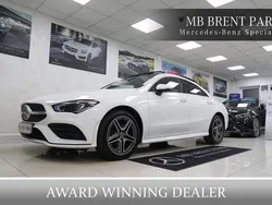 White Used 2021 Mercedes CLA250e AMG Line Premium Plus Sedan | £22,500 (Fair price)