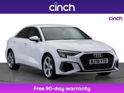 White Used 2020 Audi A3 S-Line Sedan | £16,099 (Fair price)