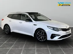 White Used 2019 Kia Optima GT-Line S Estate | £9,995 (Fair price)