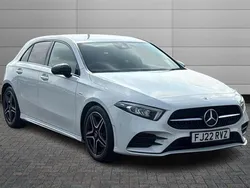 White Used 2022 Mercedes A180 AMG Line Premium Hatchback | £21,940 (Fair price)