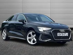Black Used 2020 Audi A3 S-Line Sedan | £21,150 (Fair price)