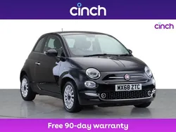 Black Used 2018 Fiat 500 Lounge Hatchback | £7,189 (Fair price)