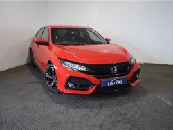 Solid rallye red Used 2017 Honda Civic Sport Hatchback | £10,490 (Fair price)