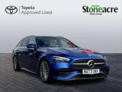 Blue Used 2024 Mercedes C200 AMG Line Premium Estate | £33,000 (Fair price)