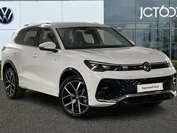 White New 2025 VW Tiguan R-line SUV | £37,243 (Fair price)