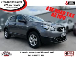 Grey Used 2012 Nissan Qashqai Visia SUV | £3,695 (Expensive)