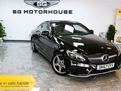 Black Used 2017 Mercedes C200 AMG line Coupe | £18,395