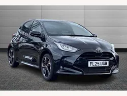 Black New 2025 Toyota Yaris Hybrid Hatchback | £26,795 (Expensive)