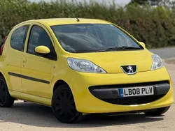 Yellow Used 2008 Peugeot 107 Hatchback | £2,199 (Fair price)