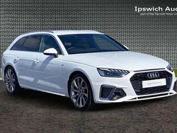 White Used 2023 Audi A4 S-Line Estate | £28,206 (Fair price)