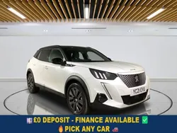 White Used 2021 Peugeot e-2008 Premium SUV | £12,299 (Fair price)