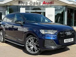 Blue Used 2021 Audi Q7 Advanced SUV | £54,890 (Expensive)