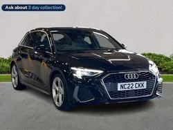 Black Used 2022 Audi A3 S-Line Hatchback | £23,877 (Fair price)