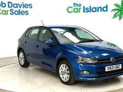 Blue Used 2021 VW Polo SEL Hatchback | £13,750 (Fair price)