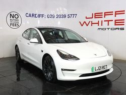 White Used 2021 Tesla Model 3 Performance Sedan | £22,988 (Fair price)