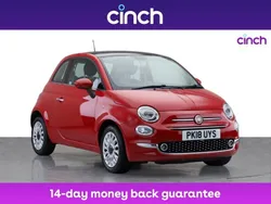 Red Used 2018 Fiat 500 Lounge Hatchback | £7,099 (Fair price)