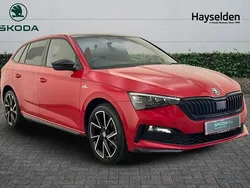Velvet red metallic Used 2021 Skoda Scala Monte Carlo Hatchback | £14,595 (Fair price)