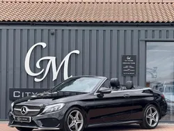 Black Used 2017 Mercedes C220 AMG line Cabriolet | £14,290 (Fair price)