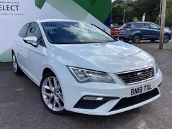 Glacial white Used 2018 Seat Leon FR Hatchback | £8,350 (Good price)