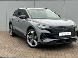 Pebble grey Used 2024 Audi Q4 e-tron Black Edition SUV | £42,973 (Expensive)