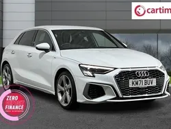 White Used 2021 Audi A3 Sportback S-Line Hatchback | £22,788 (Expensive)