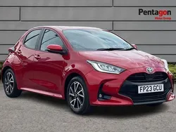Red Used 2023 Toyota Yaris Hybrid Design Hatchback | £16,990 (Good price)