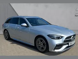 Silver Used 2024 Mercedes C200 AMG line Estate | £30,407 (Good price)
