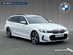 White Used 2024 BMW 320 M Sport Estate | £30,499 (Fair price)