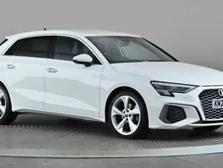 White Used 2022 Audi A3 S-Line Hatchback | £21,498 (Fair price)