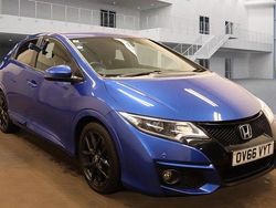 Blue Used 2016 Honda Civic Sport Hatchback | £8,495 (Fair price)
