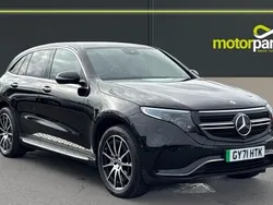 Black Used 2021 Mercedes EQC400 AMG line SUV | £19,300