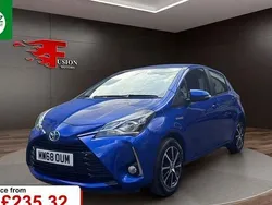 Blue Used 2019 Toyota Yaris Hybrid Hatchback | £11,300 (Good price)