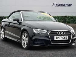 Black Used 2017 Audi A3 Cabriolet S-Line Cabriolet | £12,125 (Fair price)