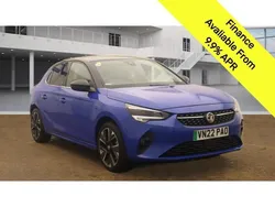 Blue Used 2022 Vauxhall Corsa-e Elite Hatchback | £10,495 (Fair price)