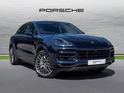 Moonlight blue metallic Used 2021 Porsche Cayenne Turbo SUV | £76,950