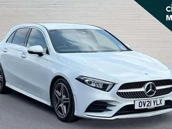 White Used 2021 Mercedes A200 AMG line Hatchback | £18,938 (Fair price)
