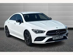 White Used 2023 Mercedes CLA200 AMG Line Premium Coupe | £27,950 (Fair price)