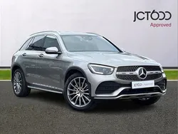 Silver Used 2021 Mercedes GLC300 AMG Line Premium SUV | £28,700 (Good price)