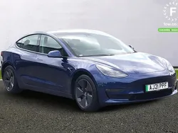 Blue Used 2021 Tesla Model 3 Long Range Sedan | £19,199 (Fair price)