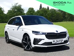White Used 2024 Skoda Scala Monte Carlo Hatchback | £21,750 (Expensive)