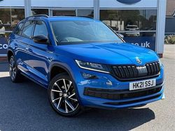 Blue Used 2021 Skoda Kodiaq SportLine SUV | £26,995 (Good price)