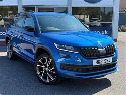 Blue Used 2021 Skoda Kodiaq SportLine SUV | £27,645 (Good price)